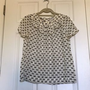 J Crew Bow tie blouse